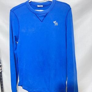 Abercrombie & Fitch, Mens,muscle cut, royal blue shirt, very soft, small